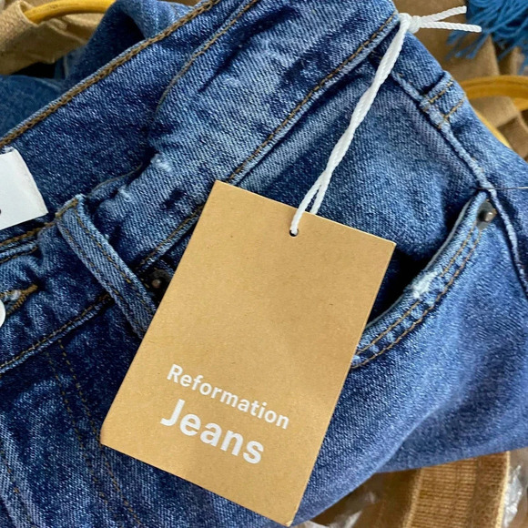 REFORMATION Serena High Waist Skinny Jeans in Kasai Blue‎ Size US 25 - Picture 8 of 12